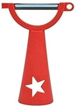 TUPPERWARE Peeler Universal Peeler Flat Cut Serrated Edge Cucumber Peeler Peeler Peeler Peel Fix (Red)