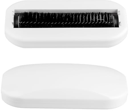 Hopzab Crumb Brush, Handheld Carpet Debris Sweeper, Reusable Rolling Lint & Crumb Collector for Table, Sofa, Carpet, Floor & Clothes Cleaning - Soft Bristles, Ergonomic Design
