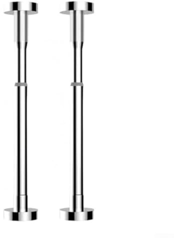 Teleskop-Stützstange für Schränke, Sofas und Möbel, höhenverstellbar, 50 bis 80 cm, robuste Edelstahl-Stützstange (Silber)