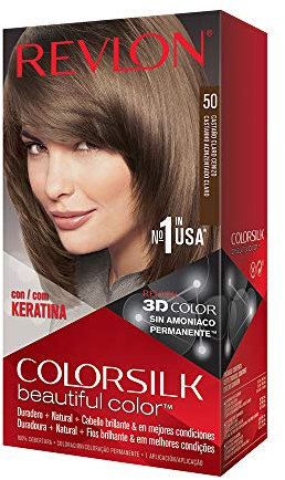 Revlon Colorsilk 7215563050 - Tinte capilar, tono castaño claro ceniza