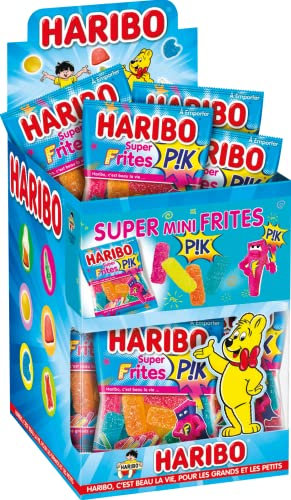 Haribo Bonbon Gélifié Super Mini Frites Pik 40 g x 30 Sachets