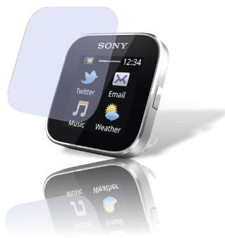 dipos Films de protection d'écran pour Sony SmartWatch (2 unités) - Antireflet mat film de protection d'ecran