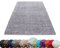 HomebyHome Shaggy Teppich Läufer Flur 60 x 110 cm - Shaggy Teppich Hochflor Hellgrau Extra Weich und Flauschig - Bettvorleger Teppiche für Schlafzimmer - Waschbarer Küchenläufer - Carpet, Halı, Kilim