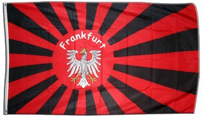 Flaggenfritze Fahne/Flagge Frankfurt + gratis Sticker