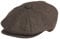 Peaky Blinders Schiebermütze, Newsboy-Stil - Braun Fischgrätmuster - Small (55 cm)