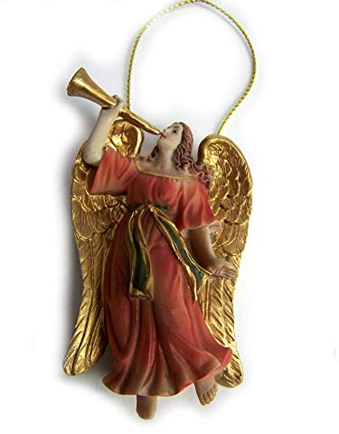 Engel, Verkündigungsengel, Krippenfigur aus Polyresin, handbemalt, zu 9-11cm