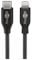 Goobay 39428 Lightningkabel 0,5m / MFi Apple Lightning auf USB C Ladekabel / Highspeed 480 Mbits / Aufladekabel Handyladekabel iPad iPhone AirPods / Schwarz / 0,5m