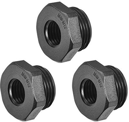 Sourcing Map Gewinde-Reduzierbuchsen Nylon-Adapter M32 Außengewinde auf M25 Innengewinde