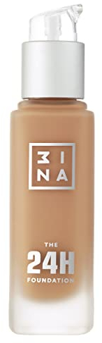 3INA MAKEUP - The 24H Foundation 621 - Dunkler Sand Foundation mit Unterton Neutral - Foundation Hauttonanpassend - 24H Langlebige Formel Wasserdichte Foundation - Vegan - Cruelty Free