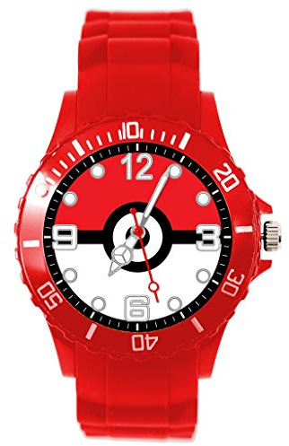 Rote Silikonuhr für Taschenmonster-Fans