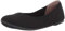 Amazon Essentials Women's Knit Ballet Flat, Black, 7 UK