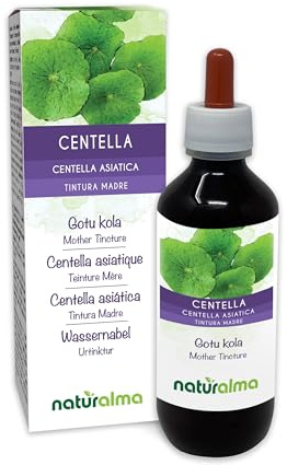 Centella (Centella asiatica) erba Tintura Madre analcoolica Naturalma - Estratto liquido gocce 200 ml - Integratore alimentare - Vegano