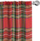 ABAKUHAUS Plaid Fenstervorhänge, Irish Cultural Klassik, Leichtes Dekor-2-Panel-Set mit Stangentasche, 2 Stück 150 cm x 175 cm,Rot Mehrfarbig