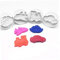 Ruluti 4pcs Auto Schiff Zug Flugzeug Form Ausstechformen Plunger Backformen Dekoration Fondant Bakeware Backen-Werkzeug