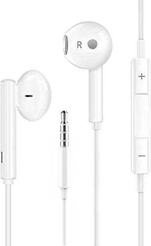 KP TECHNOLOGY Earphones for Samsung Galaxy A15 / A05s / A25 / A14 / A13 / A12 / A72 / A70 / A71 / A21s / A21 / A10 / A20e A20 - In-Ear Earphones Headphones Earbuds with In-Line Remote Control