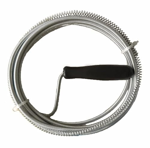 Bahob® 3 and 5 Metre Metal Sink and Drain Cleaner Unblocker Spring Wire Waste Pipe Cleaner DIY Home (3M)