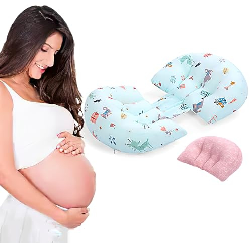 Yearonan Schwangerschaftskissen,seitenschläferkissen,Schwangerschaftskissen zum Schlafen Keilkissen Baby Seitenschlafkissen Schwangerschaft Bauchkissen