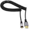 CY Micro-HDMI 2.0 Stecker auf HDMI-Stecker, 4K, 60Hz, Stretch-Spiralkabel, für HDTV, Computer, Laptop, Monitor