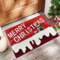 kingsea Weihnachts-Badematte, niedlicher Badteppich, superweich, Weihnachtsbadteppich, saugfähig, Badezimmer, rutschfest, Weihnachts-Badezimmer-Dekor für Schlafzimmer, Wohnzimmer, Badezimmer, rot,