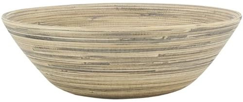 AUBRY GASPARD Saladier en bambou naturel et noir