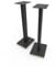Kanto ST28P 28” Universal Floor Speaker Stands for Bookshelf Speakers up to 13.6 kg | Pair | Black Steel w/Finished Plywood Base