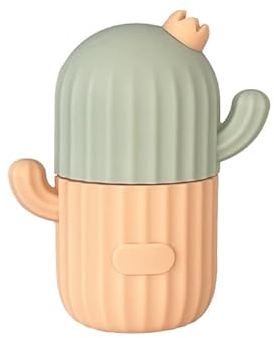 SONGQEE Ice Roller, Tray for Face and Eye, Facial Massager Roller Eye Puffiness, Brighten & Tighten Skin, Icing The Skin Remove Fine Lines Shrink Pores, Enhance Elasticity (Yellow Grey)