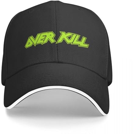 Baseballkappe Hip Hop Sonnenhut Overkill Transparente Baseballkappe Männer Frauen Trucker Hut Grün Vintage Stil Geburtstagsgeschenk für Männer Frauen
