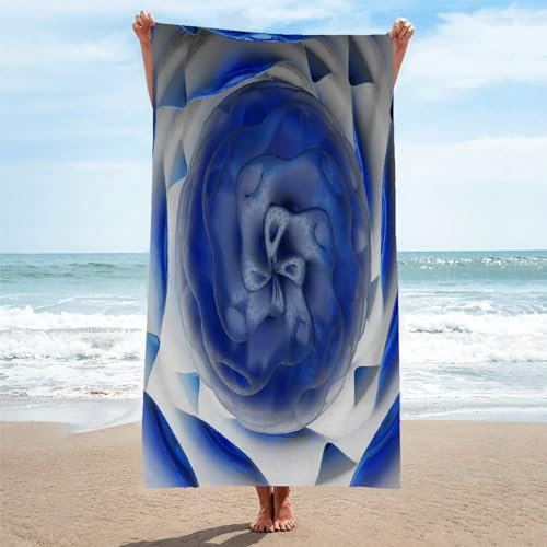 Toalla Playa Azul Toallas Playa Grande Microfibra Anti Arena Luz Playa Toallas para NiñA NiñO Adulto Piscina Toalha de Praia Mujer Hombre 200x200cm
