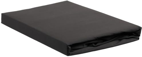 Ambiante Renforcé-Spannbettlaken für 35cm hohe Matratzen Cotton Uni Farbe Anthracite Größe 180x210/220