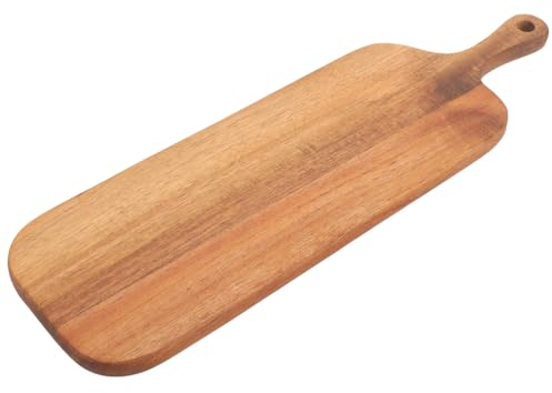 Luxshiny Tagliere Legno Massello Con Manico Tagliere Per Formaggi Verdure e Dessert Per Cucina e Ristoranti Irregolari