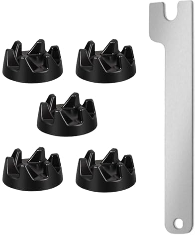 Namvo 5 Pack Replacement Blender Coupler for KitchenAid 9704230 Blender Rubber Coupler Gear Clutch with Spanner for KitchenAid