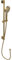 Villeroy & Boch Verve Showers Duschgarnitur, Duschgarnitur Set mit verstellbarem Handbrausehalter und Handbrause mit 3 Strahlarten, Duschsystem mit rundem Duschkopf, Brushed Gold
