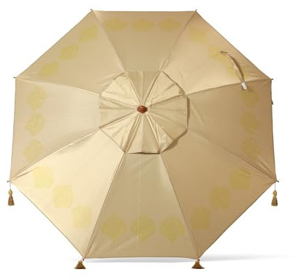 Atosa sombrilla de playa de aluminio modelo con upf 50+ beige