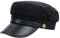 KDAMGOQE Chauffeur Hut für Männer & Frauen - Vintage Zeitungsboy Cap - Schwarz - Unisex - 56-58 cm - Anpassbar - Atmungsaktiv - Retro - Ideal für Freizeit, Reisen & formelle Anlässe
