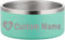 Gamelle pour Chien personnalisé en INOX avec Fond antidérapant - Bol Durable pour Chats et Chiens, gamelle INOX pour Chiot et Chaton(Vert)