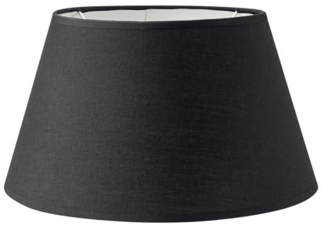Home Sweet Home Lampenschirm für Tischlampe | Lampenschirm Schwarz | 30/20/17 cm | für E27-Fassung |