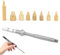 Kit di inserti per saldatore M2 M2.5 M3 M4 M5 M6 M8 Hot Mel-t dado zigrinato in ottone con punta di inserimento incorporata Parti stampate in 3D Installare per TS100 TS101 Pine64 936 Saldatore Set di