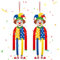 ARTGUTS 2pcs Clown Banner Karneval, Clown Deko, Fasching Party Dekoration zum Aufhängen, Bunt Fasching Geburtstag Party Hintergrund, Fenster Wand Tür Dekoration, für Indoor Outdoor Geburtstag Garten