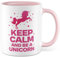 Taza de fantasía regalo Keep calm and be a unicorn, taza de café chiste, sarcasmo, oficina, idea de regalo, taza con frase divertida taza de café