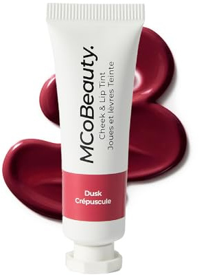 MCoBeauty Cheek & Lip Tint - Cherry Red | Dewy Gel Cream Tint for Cheeks & Lips, Buildable Colour, Radiant Finish, Vegan & Cruelty Free