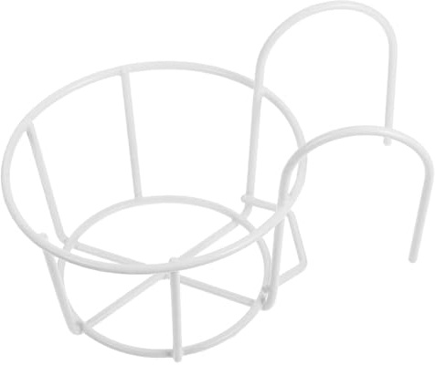 JOINPAYA Metallene Heuraufe für Meerschweinchen und Kaninchen mit Hängendem Design und Abfallvermeidung Weißes Robustes Eisen Futtergestell für Käfige