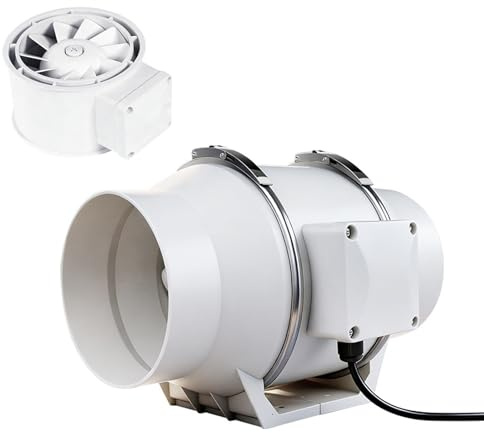100mm Ventilador de extracción, 220m³/h Ventilador Extractor