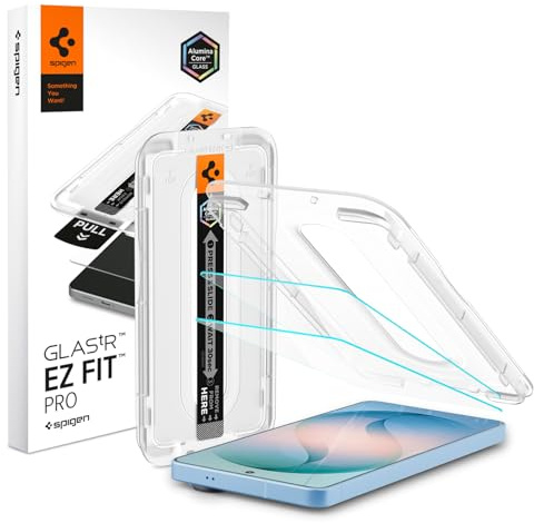 Spigen EZ Fit Pro Schutzfolie [2 Stück] für Samsung Galaxy S26 Plus | Gehärtetes Glas, inkl. Installationskit, Kristallklar, Kratzfest, Hüllenfreundlich, 10H+ Härte Folie