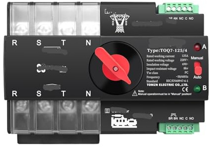 Disjoncteur triphasé TOQ7 4P 63A 100A 125A 220V(125A)