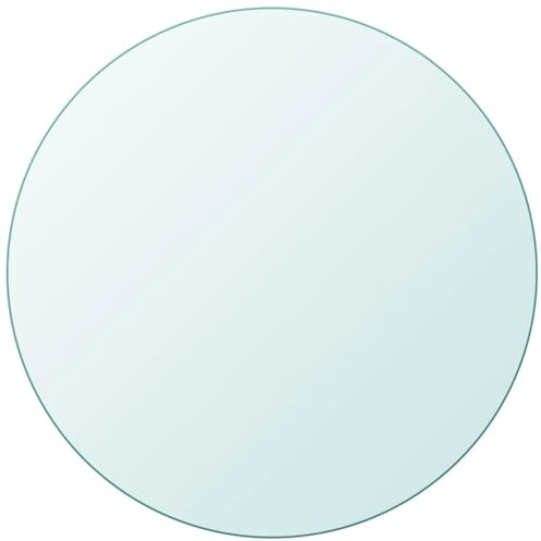 Cervaline Dessus de Table Ronde en Verre trempé 900 mm,Meubles,Accessoires pour Tables,Plateaux de Table,17.1 kg-243630