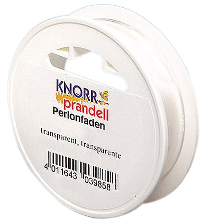 Gütermann / KnorrPrandell 2237399 - Perlonfaden 0,8mm transparent, 25 meter/Rolle