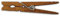 LWR CRAFTS Grandes pinces à linge en bois 3-5 / 16 8,4 cm 30 pièces par paquet (jacobéen)