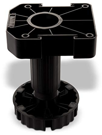 SO-TECH® Juego de 40 Zócalo Mueble Cocina Patas Plásticas Pies para Mueble Patas Regulables Alto 125 mm