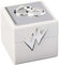 Elegance Ehering-Box mit Doppelringen, Silber