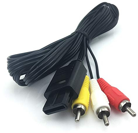 SM-PC® SUPER NINTENDO Anschlusskabel aus 3x CINCH für SNES N64 SFC NGC Gamecube #357